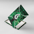 Maori Matariki Hei Matau Kakariki Canvas Wall Art Maori Kowhaiwhai Pattern Galaxy