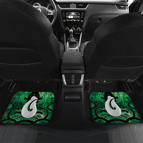 Personalised Maori Matariki Hei Matau Kakariki Car Mats Maori Kowhaiwhai Pattern Galaxy