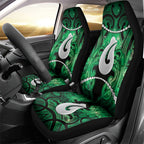 Maori Matariki Hei Matau Kakariki Car Seat Cover Maori Kowhaiwhai Pattern Galaxy