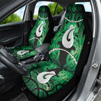 Maori Matariki Hei Matau Kakariki Car Seat Cover Maori Kowhaiwhai Pattern Galaxy