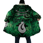 Personalised Maori Matariki Hei Matau Kakariki Cloak Maori Kowhaiwhai Pattern Galaxy