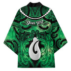 Personalised Maori Matariki Hei Matau Kakariki Kimono Maori Kowhaiwhai Pattern Galaxy