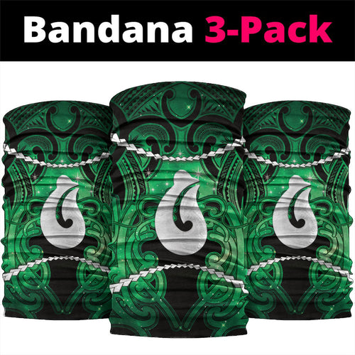 Maori Matariki Hei Matau Kakariki Neck Gaiter Maori Kowhaiwhai Pattern Galaxy