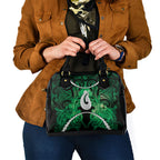Maori Matariki Hei Matau Kakariki Shoulder Handbag Maori Kowhaiwhai Pattern Galaxy