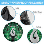 Maori Matariki Hei Matau Kakariki Spare Tire Cover Maori Kowhaiwhai Pattern Galaxy