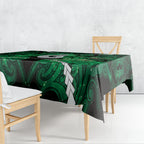 Maori Matariki Hei Matau Kakariki Tablecloth Maori Kowhaiwhai Pattern Galaxy