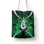 Maori Matariki Hei Matau Kakariki Tote Bag Maori Kowhaiwhai Pattern Galaxy