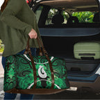 Maori Matariki Hei Matau Kakariki Travel Bag Maori Kowhaiwhai Pattern Galaxy