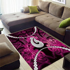Maori Matariki Hei Matau Mawhero Area Rug Maori Kowhaiwhai Pattern Galaxy