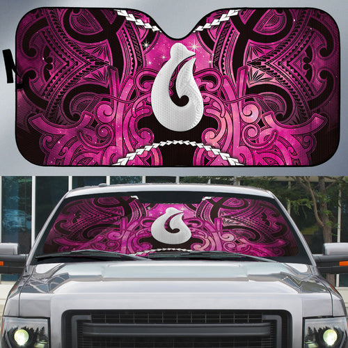 Maori Matariki Hei Matau Mawhero Auto Sun Shade Maori Kowhaiwhai Pattern Galaxy