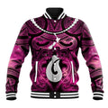 Personalised Maori Matariki Hei Matau Mawhero Baseball Jacket Maori Kowhaiwhai Pattern Galaxy