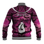 Personalised Maori Matariki Hei Matau Mawhero Baseball Jacket Maori Kowhaiwhai Pattern Galaxy