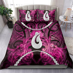 Maori Matariki Hei Matau Mawhero Bedding Set Maori Kowhaiwhai Pattern Galaxy