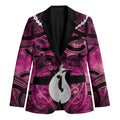Personalised Maori Matariki Hei Matau Mawhero Blazer Maori Kowhaiwhai Pattern Galaxy