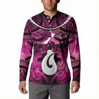 Personalised Maori Matariki Hei Matau Mawhero Button Sweatshirt Maori Kowhaiwhai Pattern Galaxy