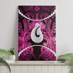 Maori Matariki Hei Matau Mawhero Canvas Wall Art Maori Kowhaiwhai Pattern Galaxy