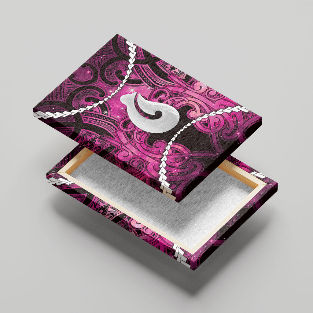 Maori Matariki Hei Matau Mawhero Canvas Wall Art Maori Kowhaiwhai Pattern Galaxy