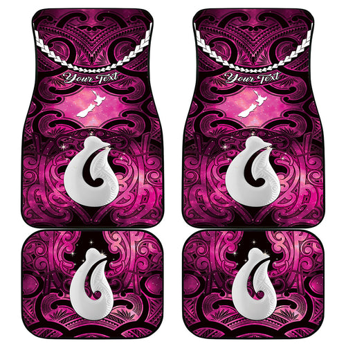 Personalised Maori Matariki Hei Matau Mawhero Car Mats Maori Kowhaiwhai Pattern Galaxy