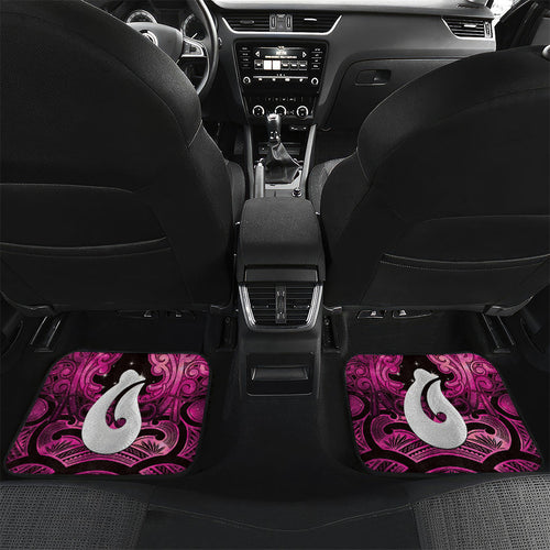 Personalised Maori Matariki Hei Matau Mawhero Car Mats Maori Kowhaiwhai Pattern Galaxy