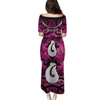 Personalised Maori Matariki Hei Matau Mawhero Family Matching Puletasi and Hawaiian Shirt Maori Kowhaiwhai Pattern Galaxy