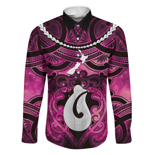 Personalised Maori Matariki Hei Matau Mawhero Family Matching Tank Maxi Dress and Hawaiian Shirt Maori Kowhaiwhai Pattern Galaxy