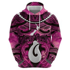 Personalised Maori Matariki Hei Matau Mawhero Hoodie Maori Kowhaiwhai Pattern Galaxy