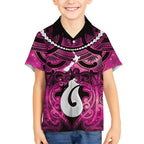 Personalised Maori Matariki Hei Matau Mawhero Kid Hawaiian Shirt Maori Kowhaiwhai Pattern Galaxy