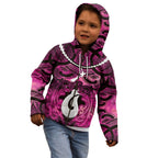Personalised Maori Matariki Hei Matau Mawhero Kid Hoodie Maori Kowhaiwhai Pattern Galaxy