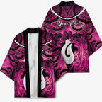 Personalised Maori Matariki Hei Matau Mawhero Kimono Maori Kowhaiwhai Pattern Galaxy