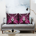 Maori Matariki Hei Matau Mawhero Pillow Cover Maori Kowhaiwhai Pattern Galaxy