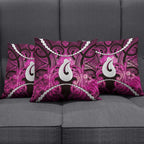 Maori Matariki Hei Matau Mawhero Pillow Cover Maori Kowhaiwhai Pattern Galaxy