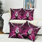 Maori Matariki Hei Matau Mawhero Pillow Cover Maori Kowhaiwhai Pattern Galaxy