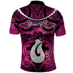 Personalised Maori Matariki Hei Matau Mawhero Polo Shirt Maori Kowhaiwhai Pattern Galaxy