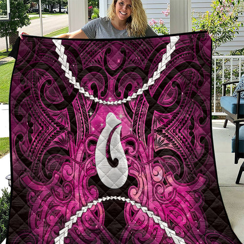 Maori Matariki Hei Matau Mawhero Quilt Maori Kowhaiwhai Pattern Galaxy