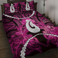 Maori Matariki Hei Matau Mawhero Quilt Bed Set Maori Kowhaiwhai Pattern Galaxy