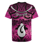 Personalised Maori Matariki Hei Matau Mawhero Rugby Jersey Maori Kowhaiwhai Pattern Galaxy