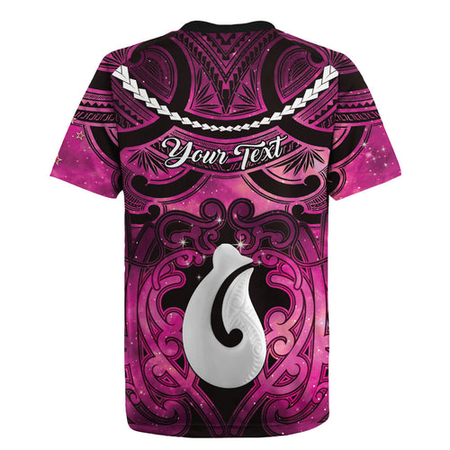 Personalised Maori Matariki Hei Matau Mawhero Rugby Jersey Maori Kowhaiwhai Pattern Galaxy