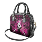 Maori Matariki Hei Matau Mawhero Shoulder Handbag Maori Kowhaiwhai Pattern Galaxy