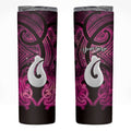 Personalised Maori Matariki Hei Matau Mawhero Skinny Tumbler Maori Kowhaiwhai Pattern Galaxy