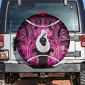 Maori Matariki Hei Matau Mawhero Spare Tire Cover Maori Kowhaiwhai Pattern Galaxy