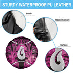 Maori Matariki Hei Matau Mawhero Spare Tire Cover Maori Kowhaiwhai Pattern Galaxy