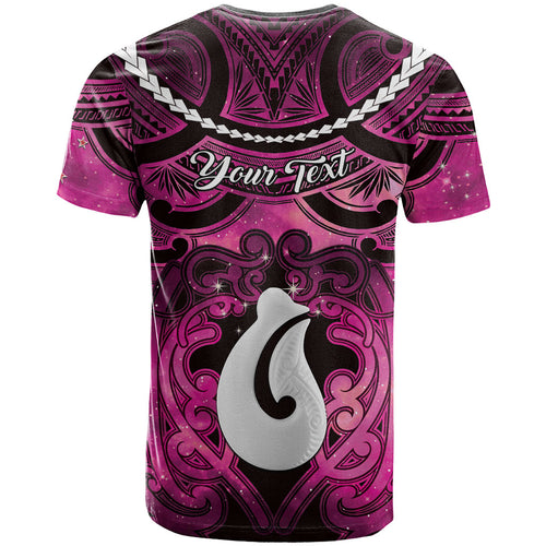 Personalised Maori Matariki Hei Matau Mawhero T Shirt Maori Kowhaiwhai Pattern Galaxy