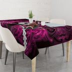 Maori Matariki Hei Matau Mawhero Tablecloth Maori Kowhaiwhai Pattern Galaxy