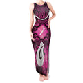 Personalised Maori Matariki Hei Matau Mawhero Tank Maxi Dress Maori Kowhaiwhai Pattern Galaxy