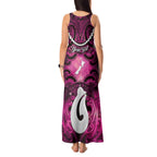 Personalised Maori Matariki Hei Matau Mawhero Tank Maxi Dress Maori Kowhaiwhai Pattern Galaxy