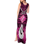 Personalised Maori Matariki Hei Matau Mawhero Tank Maxi Dress Maori Kowhaiwhai Pattern Galaxy