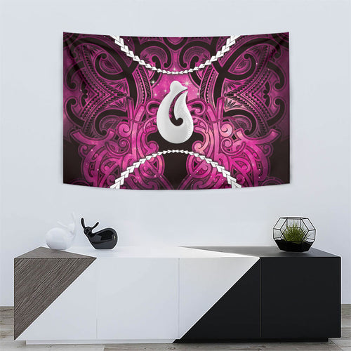 Maori Matariki Hei Matau Mawhero Tapestry Maori Kowhaiwhai Pattern Galaxy