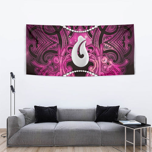 Maori Matariki Hei Matau Mawhero Tapestry Maori Kowhaiwhai Pattern Galaxy