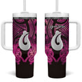 Personalised Maori Matariki Hei Matau Mawhero Tumbler With Handle Maori Kowhaiwhai Pattern Galaxy