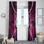 Maori Matariki Hei Matau Mawhero Window Curtain Maori Kowhaiwhai Pattern Galaxy